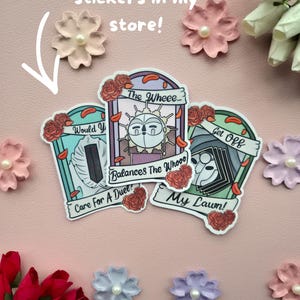 Esquie Sticker from Clair Obscur Expedition 33 Game | Glossy or Shattered Glass Vinyl Finish | Cute Illustrated Art Design 5cm x 4cm image 14