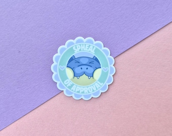 Spheal of Approval Vinyl Sticker Decal – Cute Pastel Pokémon Inspired Seal Pun