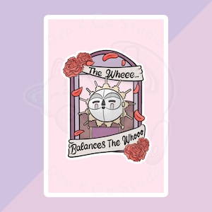 Impresión brillante de 4x6 de Esquie - Clair Obscur Expedition 33 con la cita 'The Wheee Balances the Whooo'.