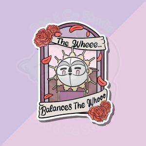 Pegatina de Esquie del juego Clair Obscur Expedition 33 / Acabado en vinilo brillante o de cristal roto / Diseño ilustrado encantador de 5 cm x 4 cm