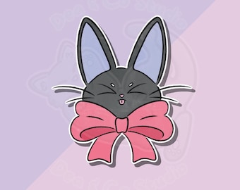 Sticker Jiji Cat van Kiki's Delivery Service, Studio Ghibli