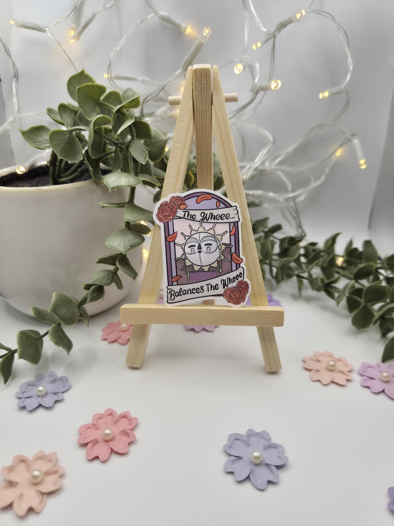 Esquie Sticker from Clair Obscur Expedition 33 Game | Glossy or Shattered Glass Vinyl Finish | Cute Illustrated Art Design 5cm x 4cm image 5