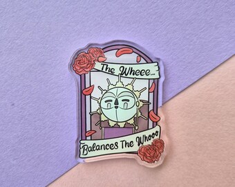 Acrylic Esquie Magnet - Clair Obscur Expedition 33 with 'The Whee Balances the Whoo'