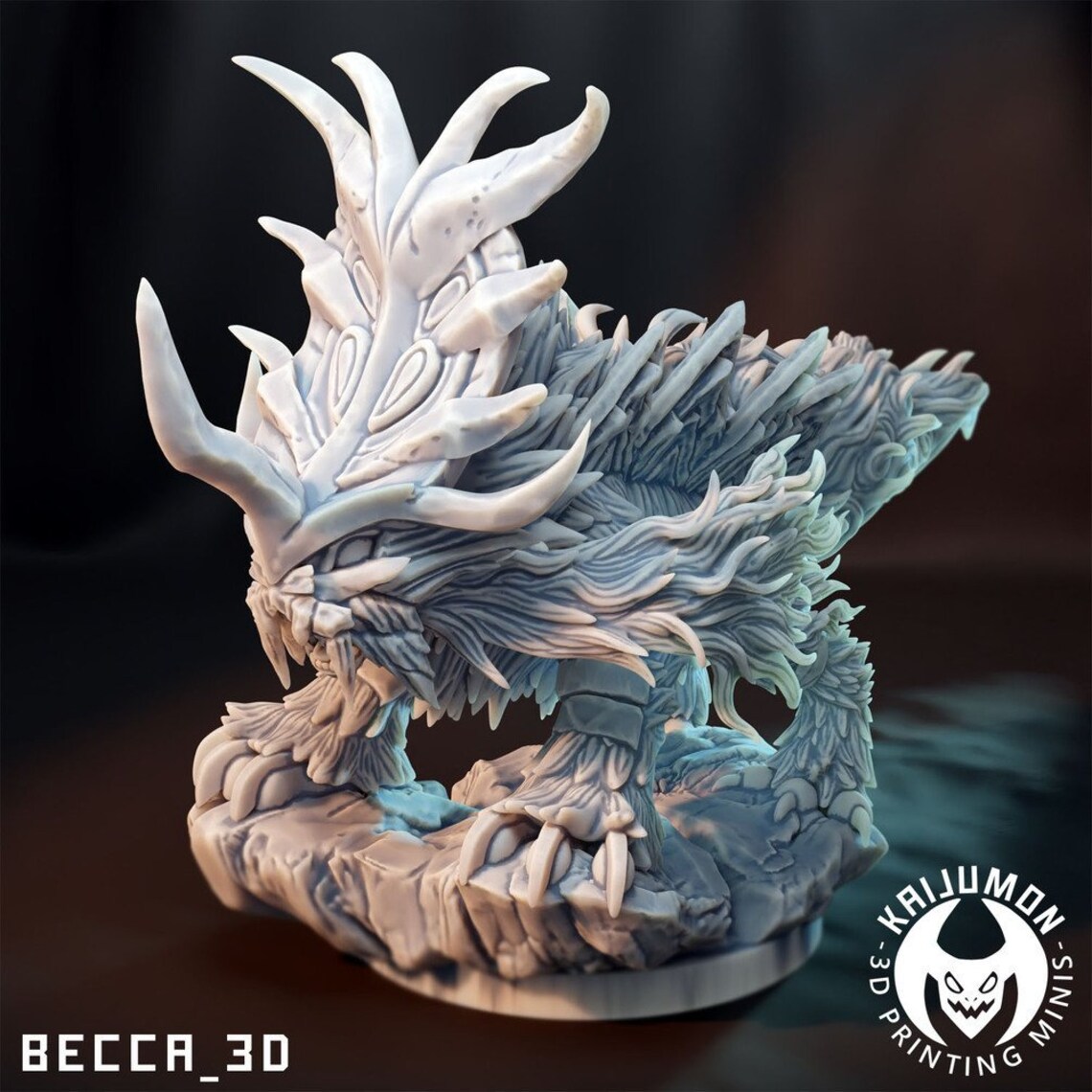 Kaijumon Gouging Fire Pokemon Fanart 7K Resin 3D Print Tabletop RPG