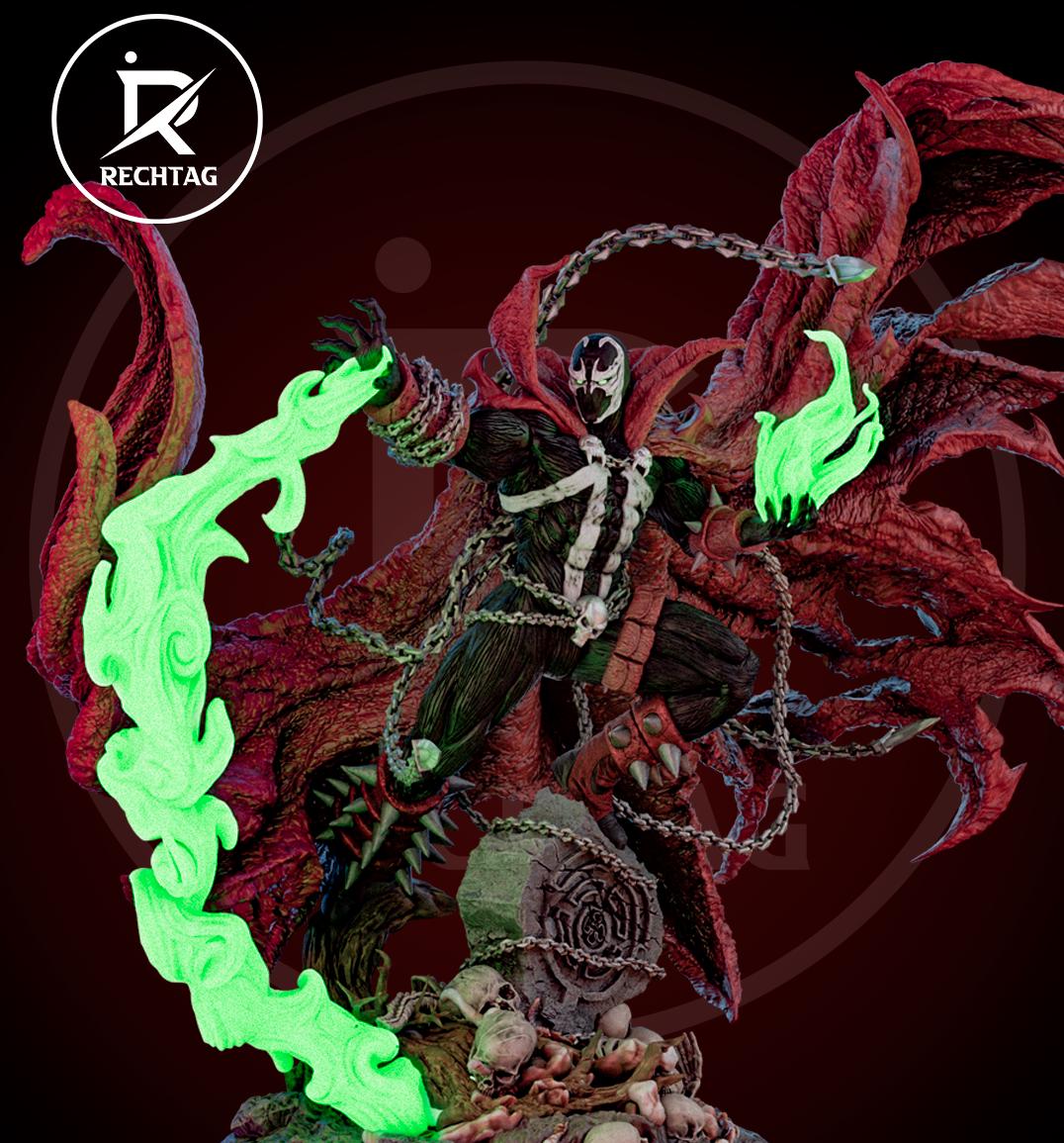 意志の力 Spawn - Mcfarlane's Spawn Fanart - 1:6 Scale 3D Print - Etsy