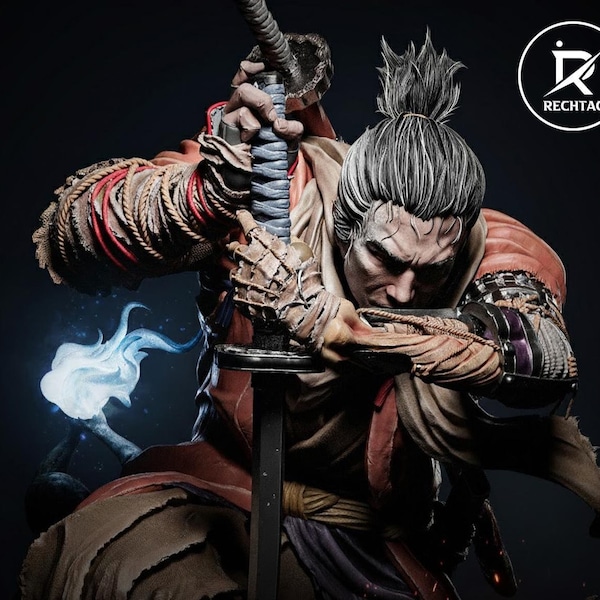 Sekiro - Shadows Die Twice Fanart - Impressão 3D em escala 1:6