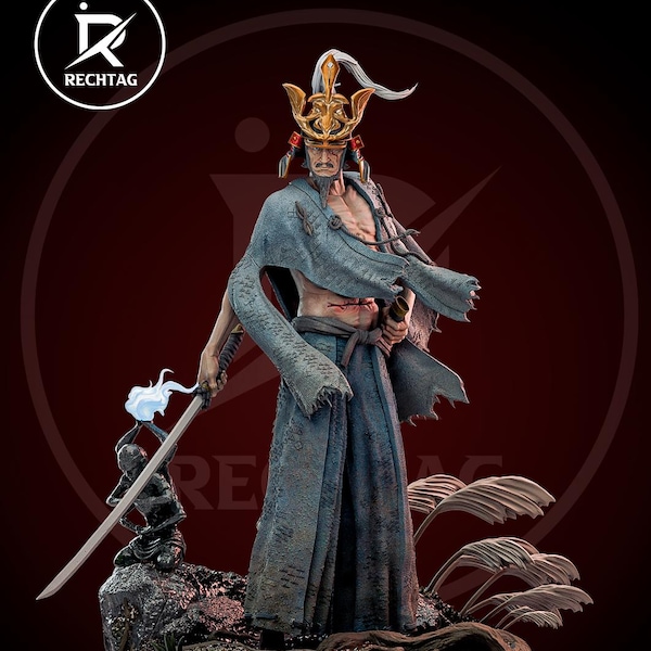 Isshin Ashina - Arte de fã de Sekiro: Shadows Die Twice - Impressão 3D em escala 1:6