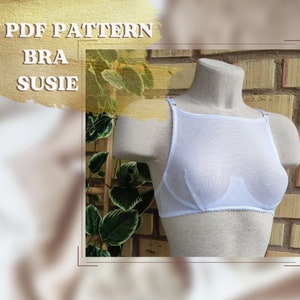 Holter Underwire Bra sewing lingerie pattern PDF Susie 18 sizes!
