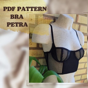 Сorsage Bra Petra PDF lingerie sewing Pattern 85B