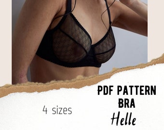 Underwire Bra Sewing Pattern | Lingerie PDF Pattern