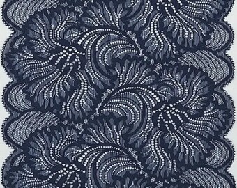 Sapphire Floral Stretch Lace for Lingerie Sewing Bra Lace