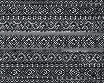 Black Geometric Stretch Lace Modern for Lingerie Sewing Bra