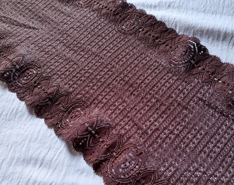 Stretch brown Lace for sewing lingerie, elastic brown lace, Fabric for Bra Making, Sewing supplies, lace trim