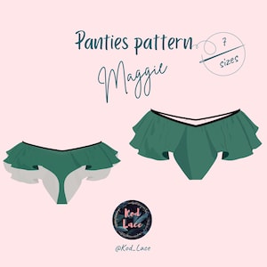 Silk French thong panties Sewing Pattern PDF 7 sizes
