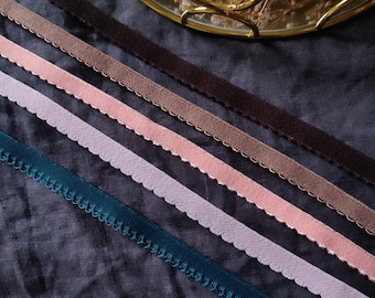 Picot Edge Elastic Trim, 3/8 inch (10mm), Lingerie Sewing Supplies