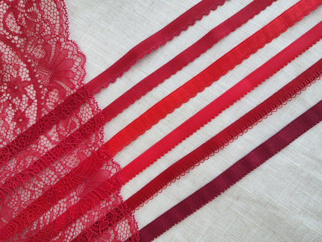 Picot Elastic 3/8 10mm for Sewing Lingerie, Elastic Band, Elastic Trim