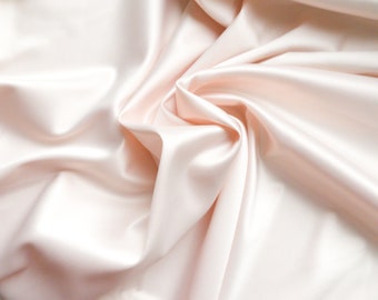 Creamy Satin elastic fabric for sewing lingerie, atlas, silk, high quality stretch fabric, lingerie fabric, elastic fabric (19.6&quot; * 23.6&quot;)