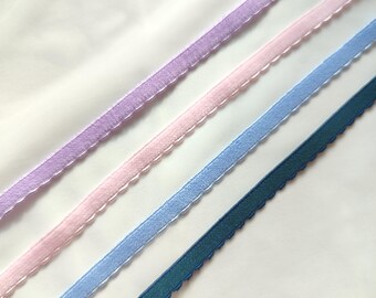 Panties picot elastic 8 mm, soft panties elastic, panty making/ bramaking elastic/ lingerie elastic / bralette elastic/ sewing lingerie