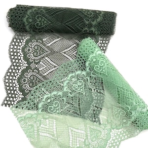 Stretch khaki Lace for sewing lingerie, elastic khaki lace, Fabric for Bra Making, Sewing supplies