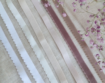 Picot Edge Elastic Trim, 3/8" Lingerie Sewing, Bra Making