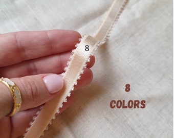 Bra feston Straps 3/8 "10mm para coser lencería, banda elástica, ribete elástico, cinta, costura elástica, fabricación de sujetadores, suministros de lencería