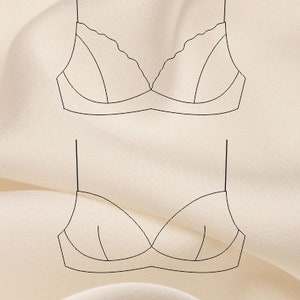 Underwirefree Bralett Sewing Pattern PDF 2 Models, Underwire Free Bra ...