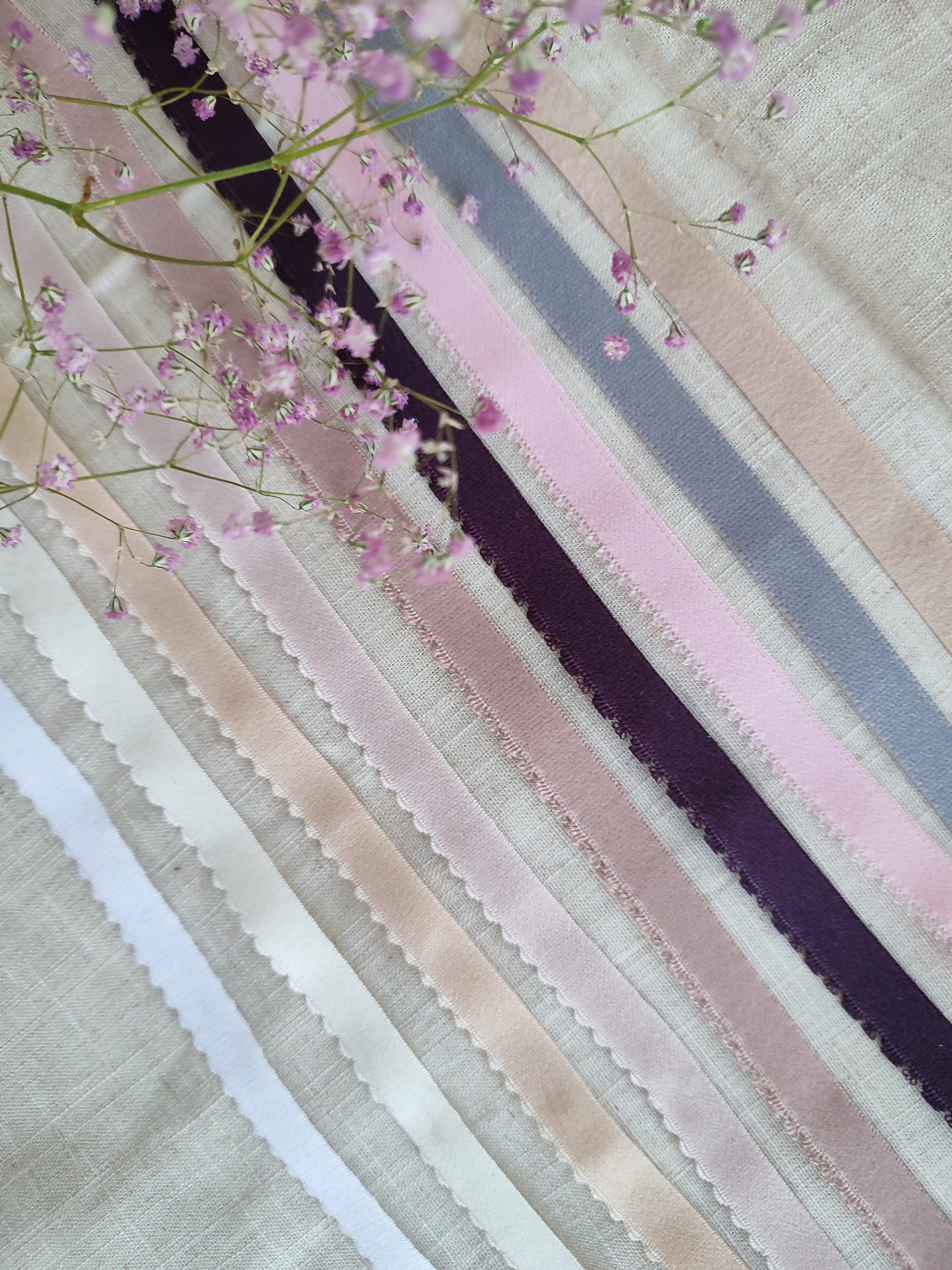 Picot elastic 1/2" 12mm for sewing lingerie, Elastic Band, Elastic Trim, Elastic Tape, ribbon, Sewing Elastic, bra making, lingerie supplies