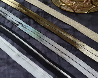 Glitter Fold Over Elastic, 5/8 ""glänzendes Wäscheband, FOE."