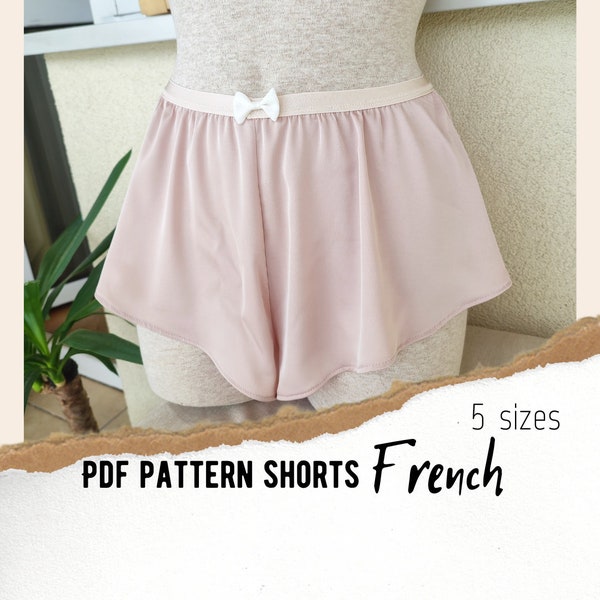 Ruffle shorts pattern, French  Knickers Pdf patterns