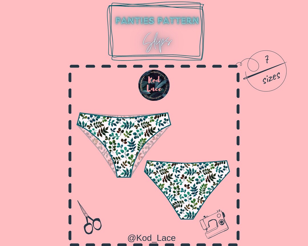 Slips Panties PDF Sewing Lingerie Pattern Instant Download the Handmade ...