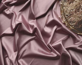 Antique Rose Stretch Satin for Lingerie Sewing