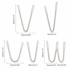 Sujetador con aros en forma de V: acero revestido, suministros para confección de lencería