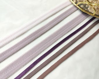Elastic Bra Strap, Lingerie Sewing Trim (2 meters, 5-12mm)