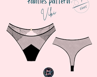 Viki Thong Sewing Pattern | Lingerie PDF Pattern