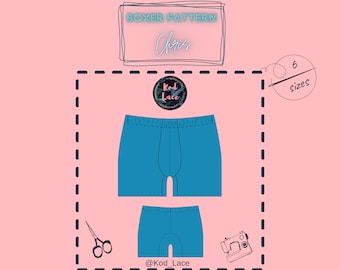 Mens Boxer pattern, Sewing underwear Pattern, Digital, Briefs PDF Pattern, Instant Download