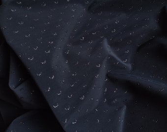 Black Stretch glitter mesh fabric, Power Net, elastic power mesh, stretch fabric Black, shine