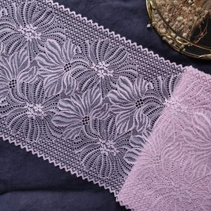 Stretch dusty rose Lace for sewing lingerie, elastic pink lace, Fabric for Bra Making, lace trim, Sewing supplies