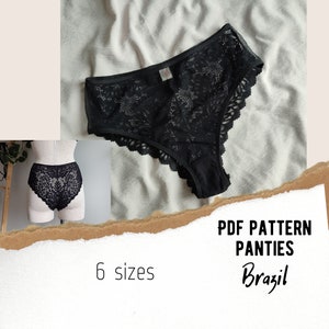 Roxanne Panty PDF Pattern Ouvert Panties Lingerie Sewing Pattern