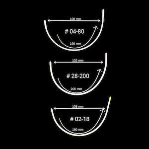 Bra underwires. Strong high quality coated metal