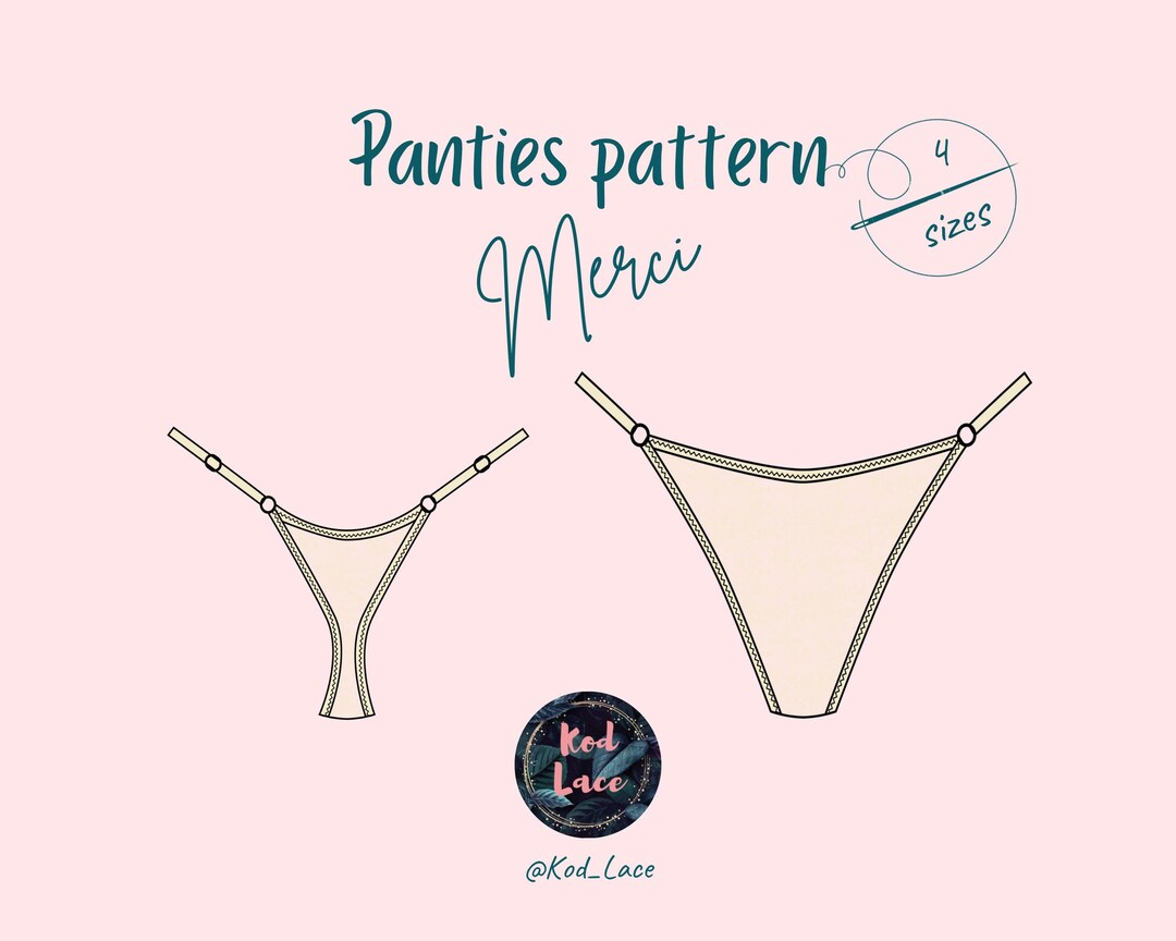 Adjustable String Thong Sewing Pattern – (PDF Digital Download) - Etsy