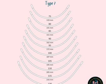 Plunge Bra Underwire for bra making | Arta-F Type 7 | Metal