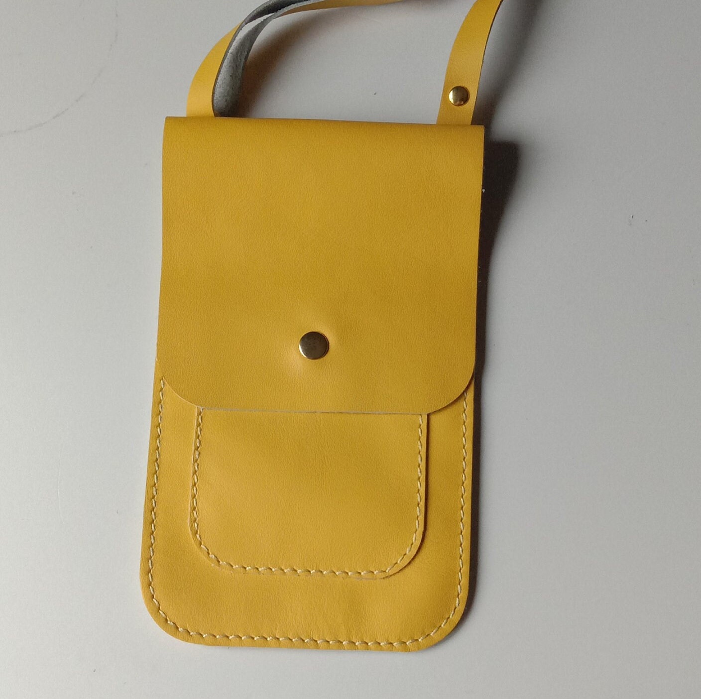 Leather Phone Bag Crossbody Phone Bag Italian Leather Etsy