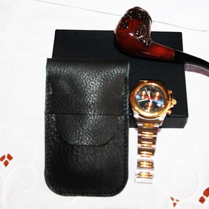 Porta orologio personalizzata pelle, Custodia orologio pelle, Astuccio orologio pelle, Porta orologio pelle rosa, Custodia viaggi orologio