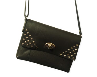 Bolso de cuero para teléfono, bolso bandolera para teléfono, funda de cuero italiano para smartphone, bolso bandolera pequeño, bolso de cuero para festivales, bolso de cuero práctico