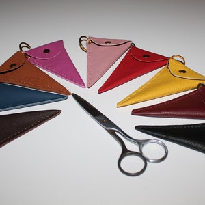 Porta forbici personalizzata pelle, Custodia per forbici pelle, Astuccio forbici pelle, Custodia protezione forbici manicura
