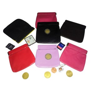 Porta monete pelle, Custodia pelle, Porta Carte Personalizzato, Fatto a mano Italia, Portamonete pelle