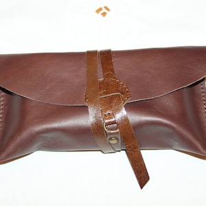 Porta tarocchi pelle, Porta carte tarocchi pelle, Custodia tarocchi, Astuccio tarocchi vera pelle, Porta carte pelle Pochette tarocchi nera