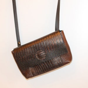 Crossbody Pouch, Leather Phone Bag, Brown Italian Leather Pouch, Small Cross Body Bag,Leather Festival bag, Handy leather bag