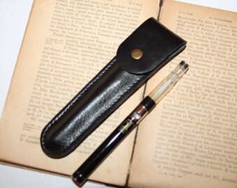 Funda de cuero para cigarrillos electrónicos, bolsa de vapeo de cuero personalizada, estuche para bolígrafos de vapeo de cuero italiano, soporte para cigarrillos electrónicos de cuero, cuero de bolsa Ego