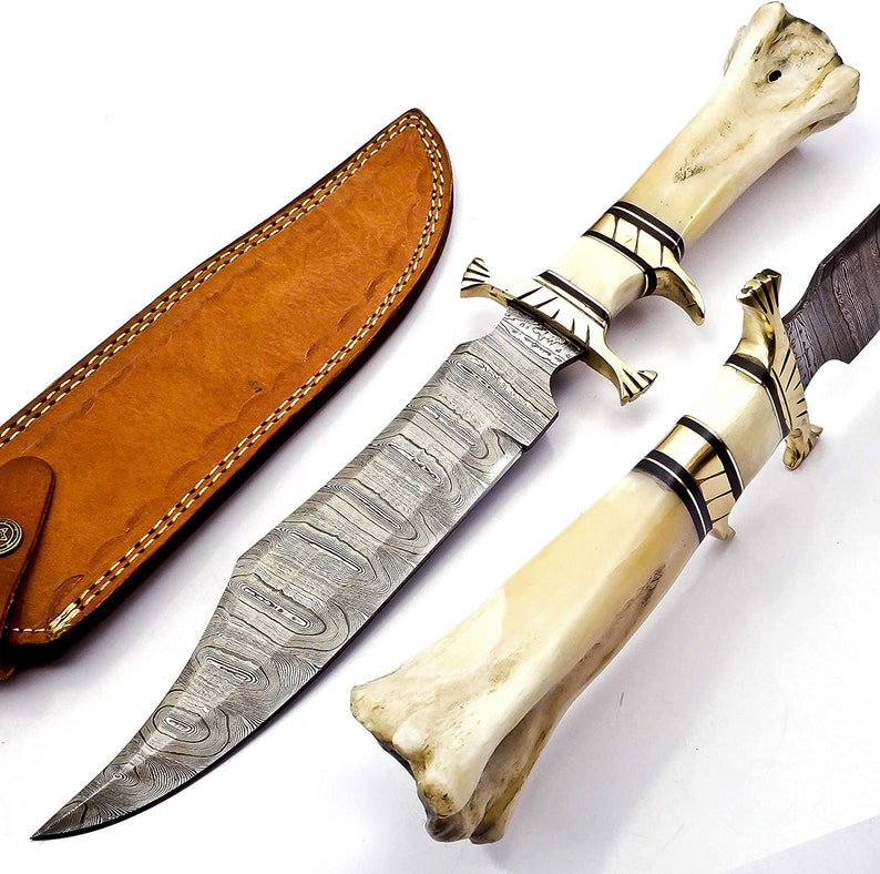 Custom Handmade HUNTING KNIFE With Best Quality Leather shops Sheath